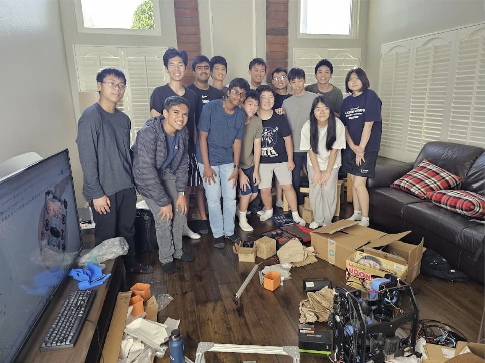 Team group photo indoors