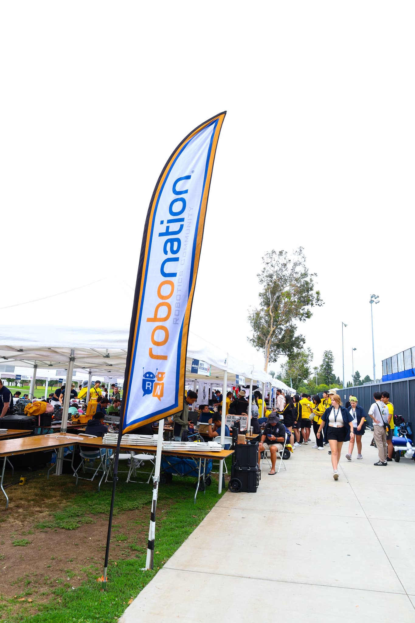 RoboNation banner at RoboSub 2025 competition grounds