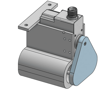 CAD render of the first dropper design